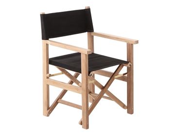 Teak Instruktørstol - Sort